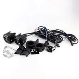 Vryx Auto 2PCS Dual Color LED Motorcycle Fog Lights
