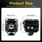 Vryx Auto 2PCS Dual Color LED Motorcycle Fog Lights